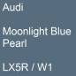 Preview: Audi, Moonlight Blue Pearl, LX5R / W1.